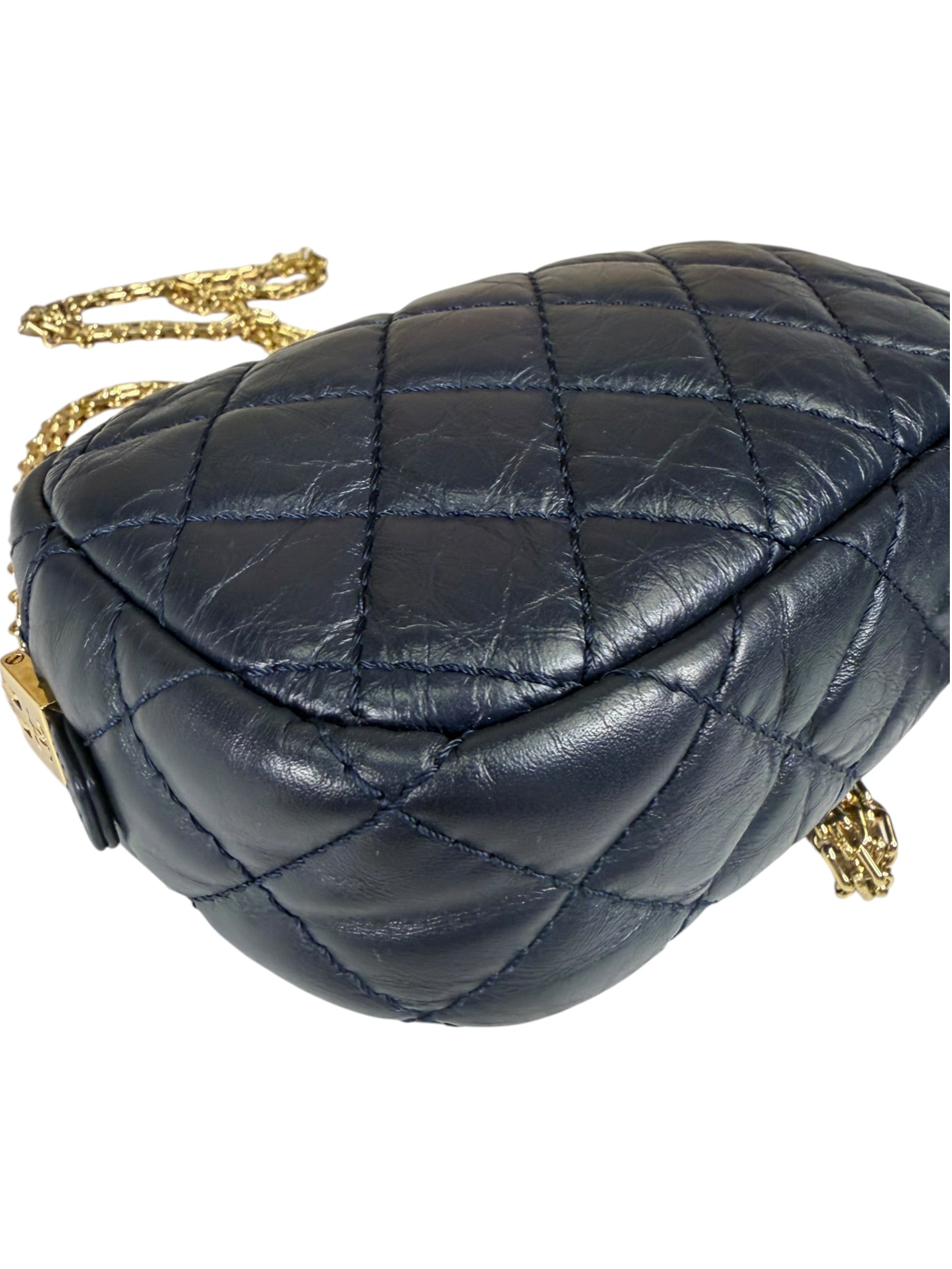 Chanel Navy Quilted Lambskin Small Camera Bag 2019