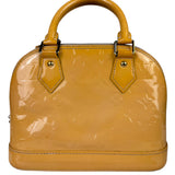 Louis Vuitton Yellow Monogram Vernis Alma BB Two-Way Bag