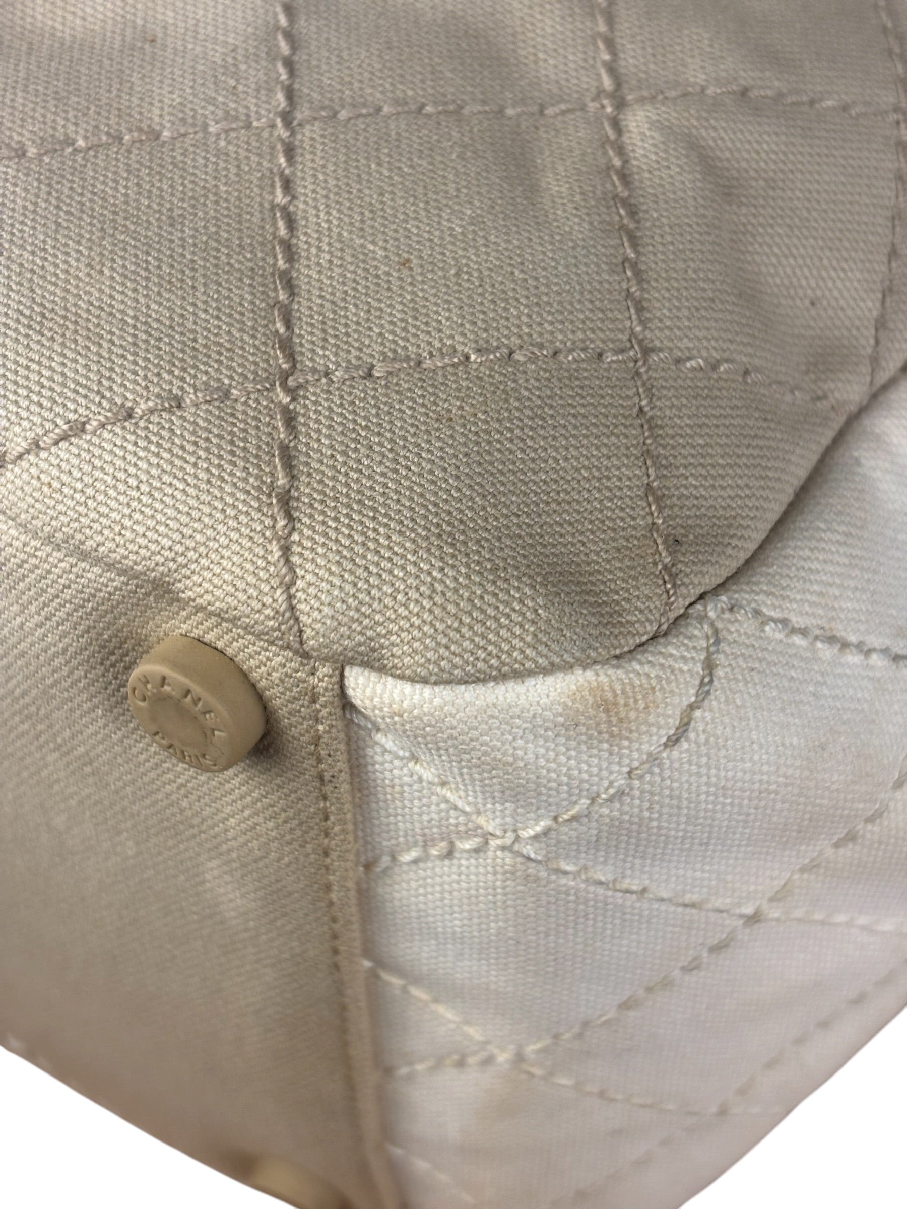Chanel No.5 White Sport Canvas Tote 2003