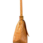 Fendi Zucchino Mamma Baguette Shoulder Bag