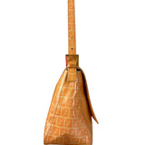Fendi Zucchino Mamma Baguette Shoulder Bag