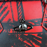 Vivienne Westwood Grafiti Plaid Boston Bag