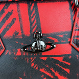 Vivienne Westwood Grafiti Plaid Boston Bag