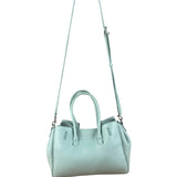 Balenciaga Blue Leather Mini Bel Air Carry All Two-Way Bag