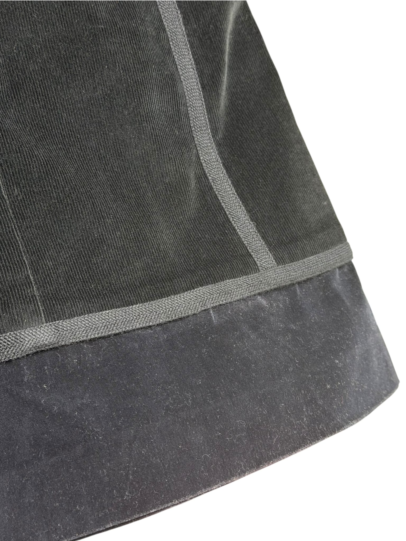 Louis Vuitton Black Corduroy/Velour Skirt