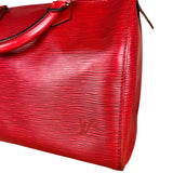 Louis Vuitton Red Epi Speedy 35