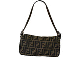 Fendi Beige/Brown Zucca Baguette