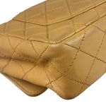 Chanel Beige Quilted Lambskin Tortoiseshell Chain Flap 1996
