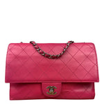Chanel Pink Quilted Leather Accordion Flap Bag 2014