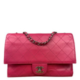 Chanel Pink Quilted Leather Accordion Flap Bag 2014
