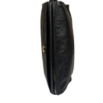 Gucci Black Leather Zip Clutch