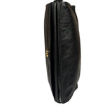 Gucci Black Leather Zip Clutch