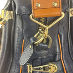 Chloe Night Blue Leather Medium Paraty Military Hand/Shoulder Bag