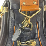 Chloe Night Blue Leather Medium Paraty Military Hand/Shoulder Bag