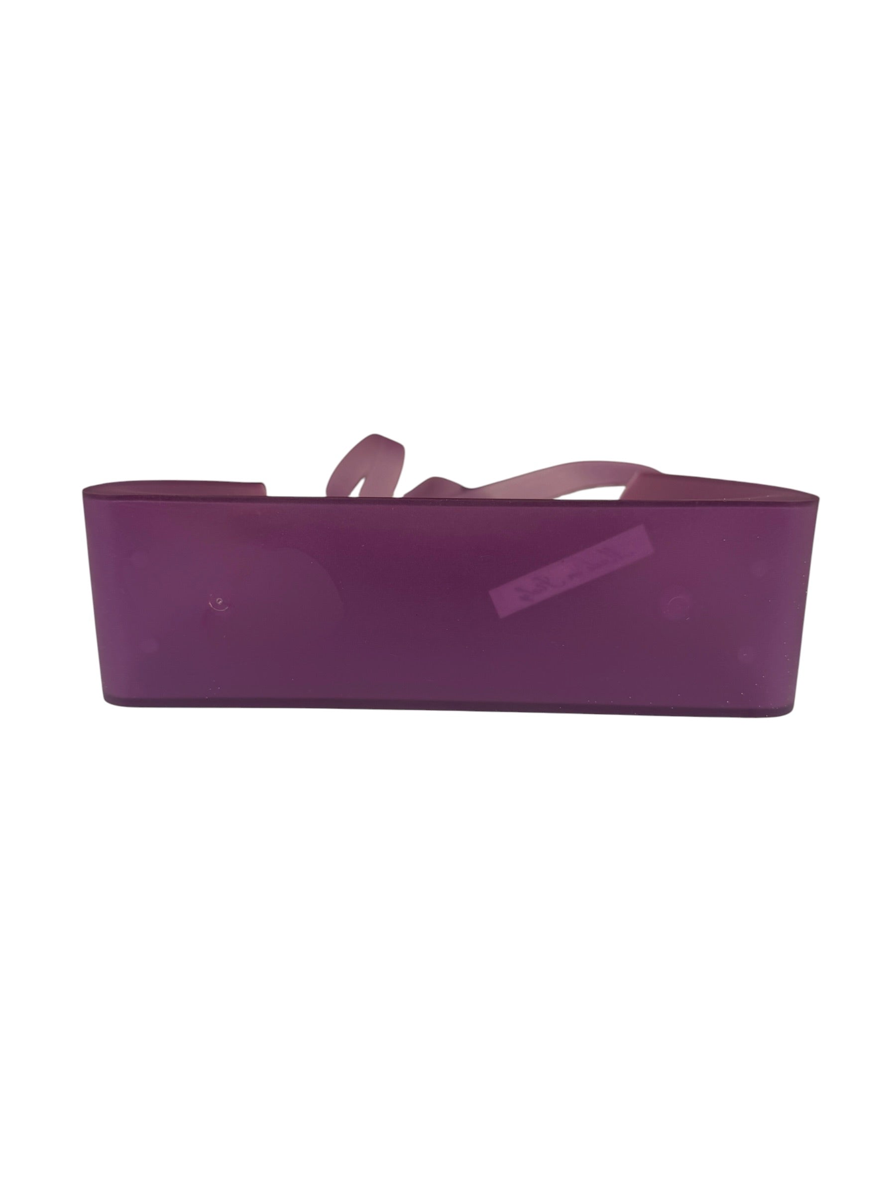 Chanel Vinatge Purple Jelly Rubber Tote Bag