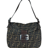 Fendi Vintage Zucca FF Baguette Shoulder Bag