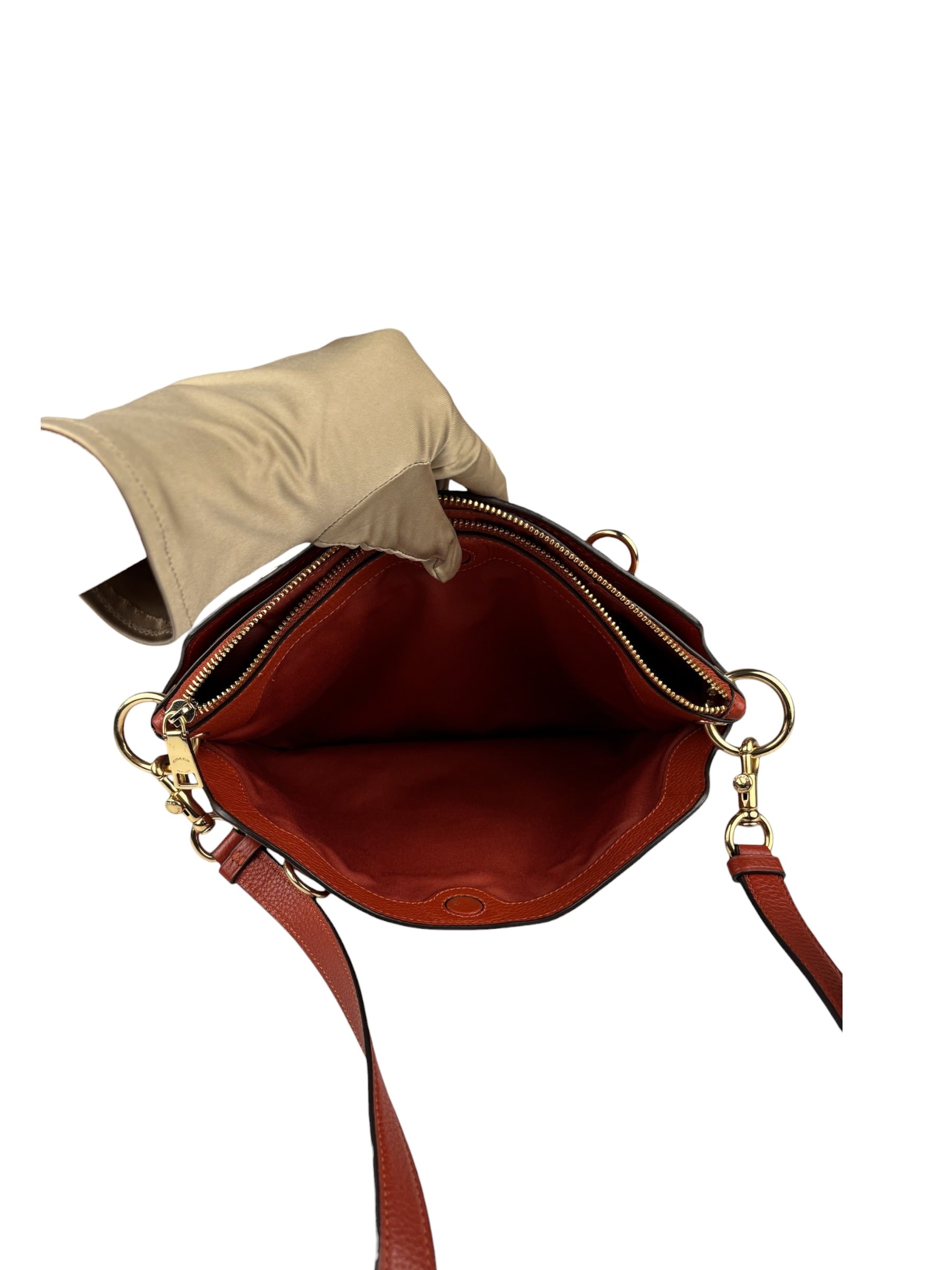 Coach Orange Remi Satchel Crossbody Bag