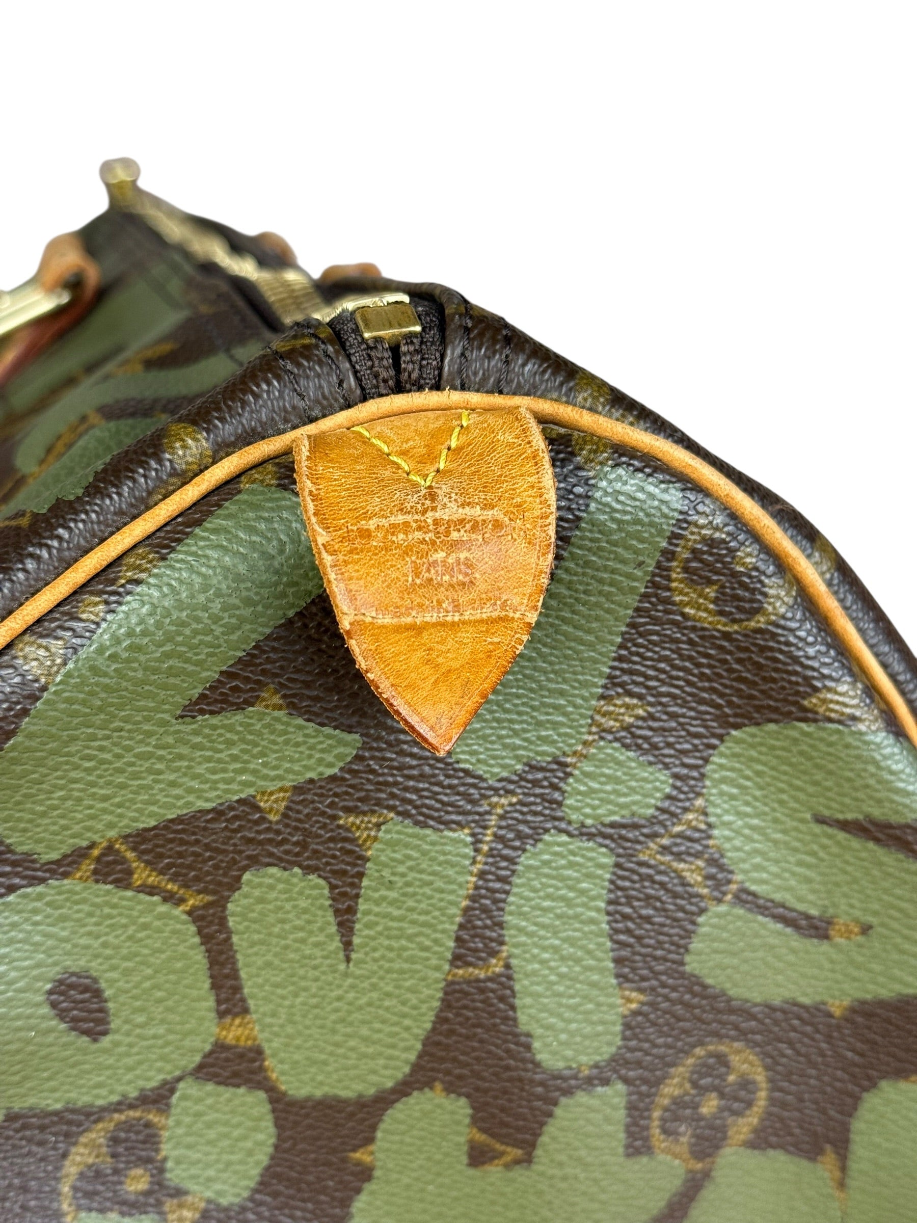 Louis Vuitton Stephen Sprouse Limited Edition Graffiti Keepall 50 Green