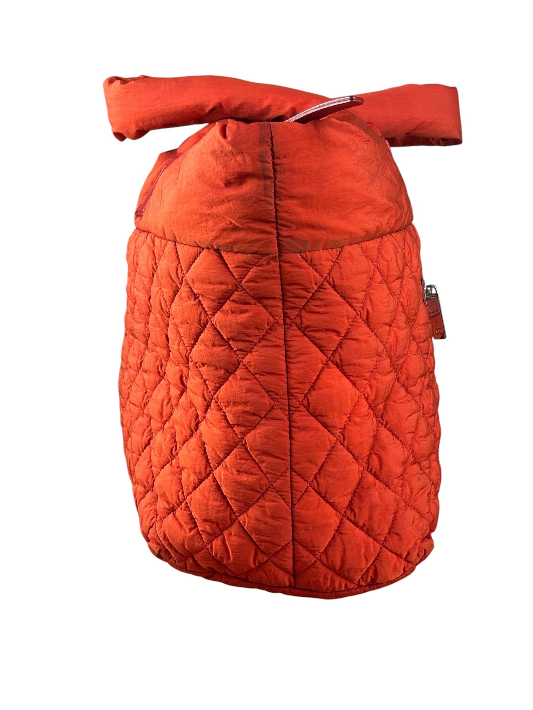 Chanel Red Nylon Coco Cocoon Tote Bag 2009