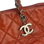 Chanel Red Quilted Calfskin In The Business Tote 2011