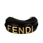 Fendi Vintage Black Leather Nano Fendigraphy Two-Way Bag Replacement Chains