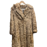 Vintage Multi-Tonal Light Brown Fox Fur Long Coat