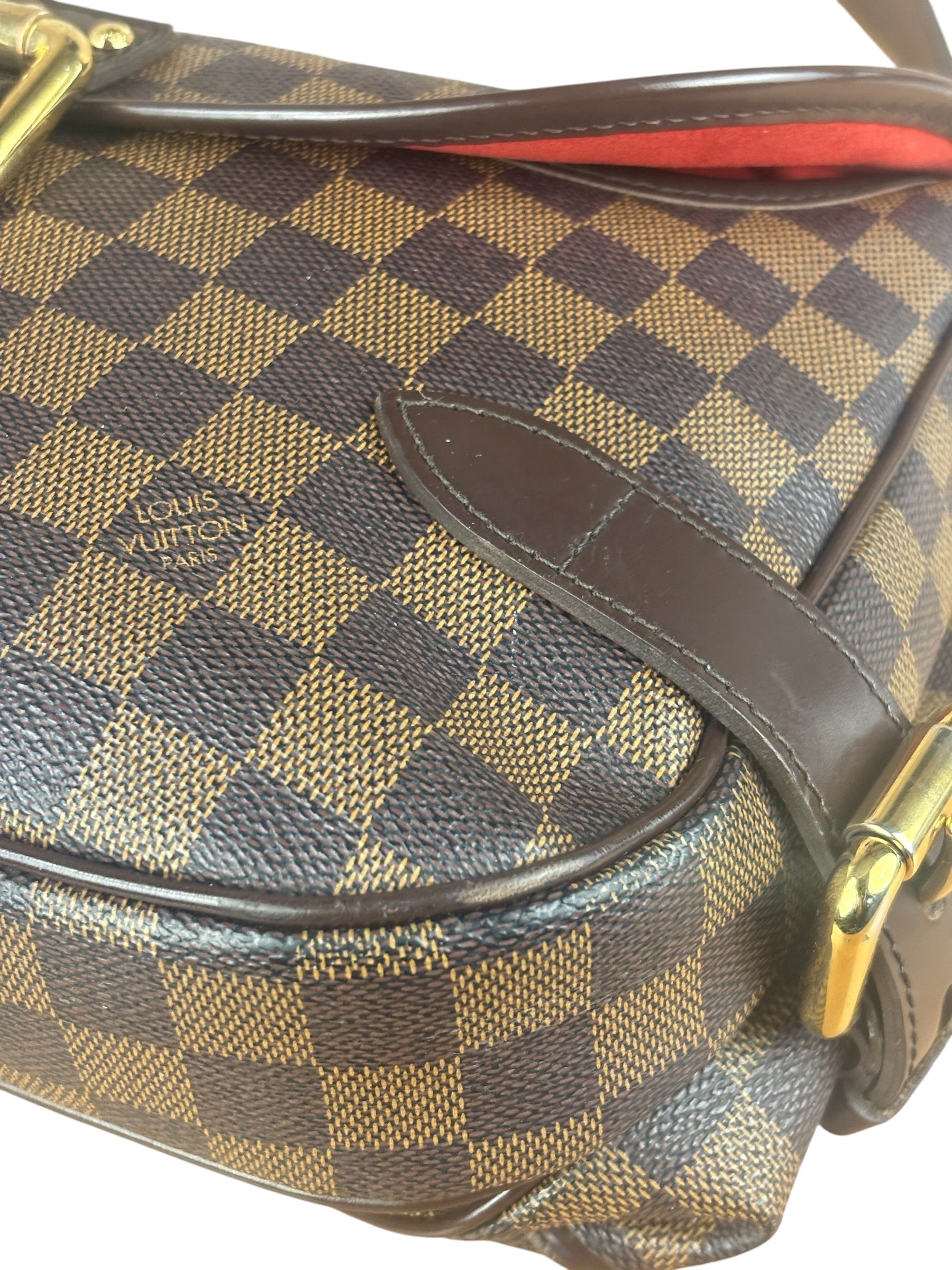Louis Vuitton Coated Canvas Damier Ebene Highbury Shoulder Bag