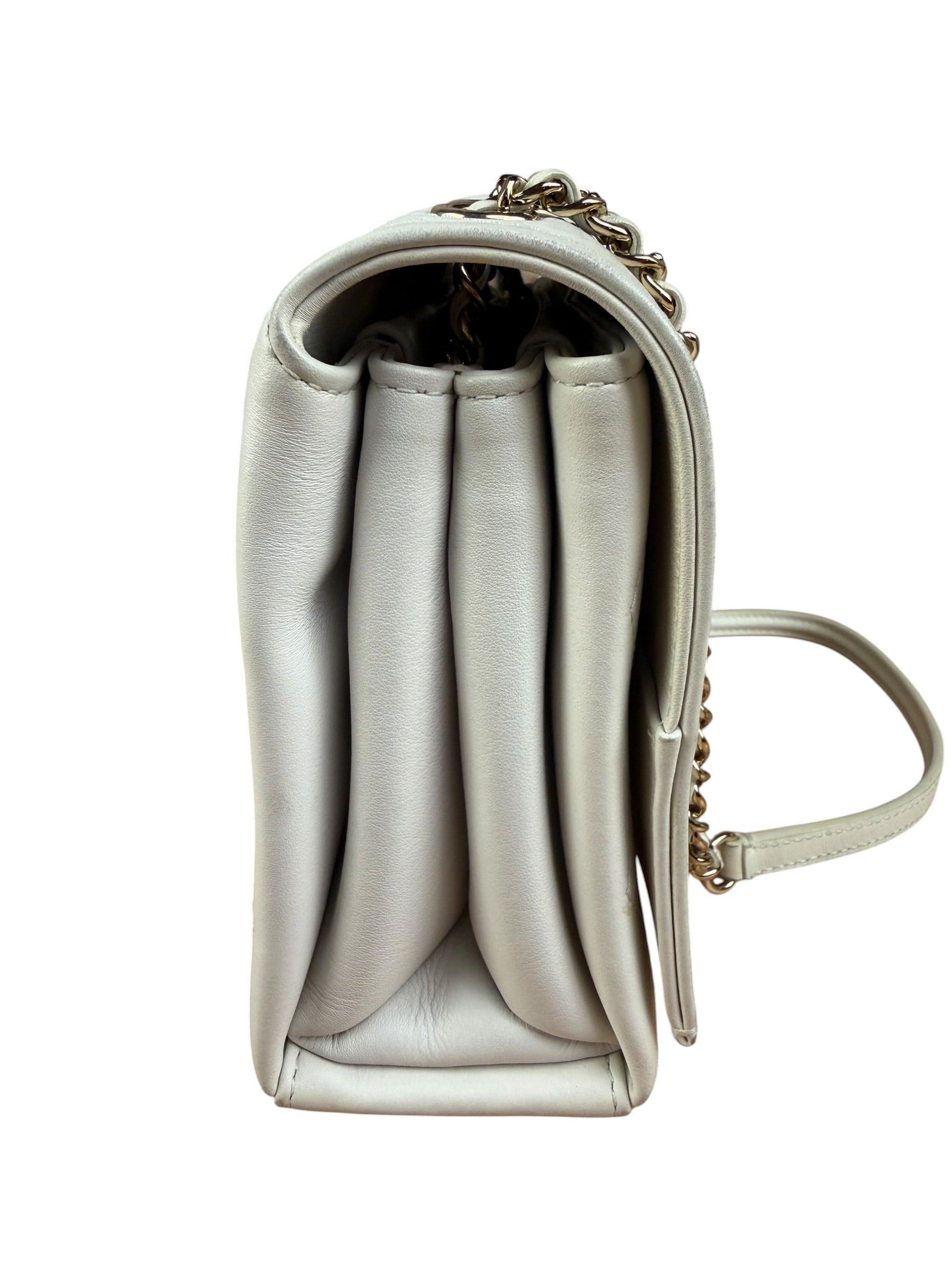 Chanel White Leather Mini Shoulder Bag 1992