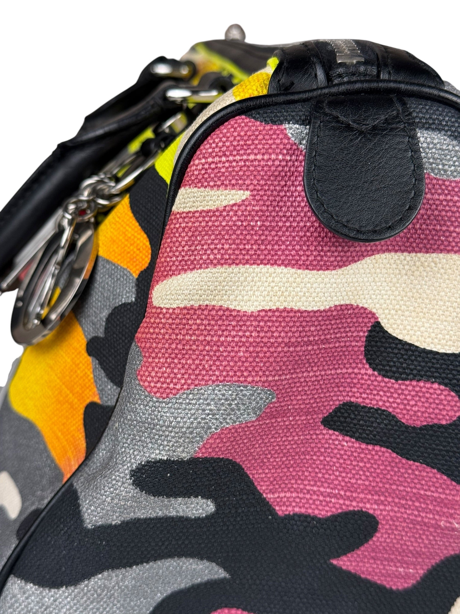 Christian Dior x Anselm Reyle Camouflage Boston Bag