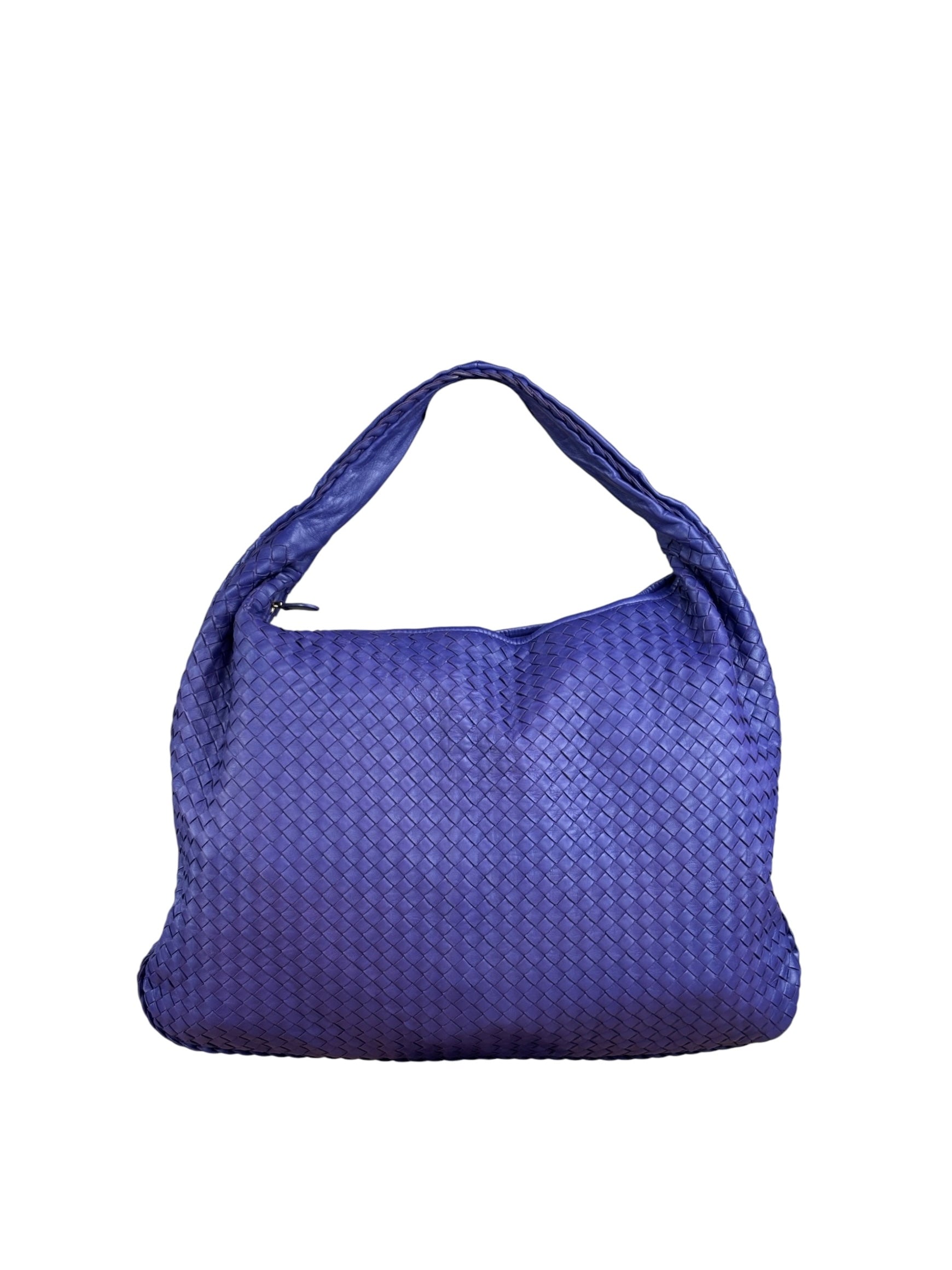 Bottega Veneta Purple Intrecciato Hobo Bag