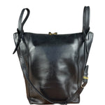 Balenciaga Black Leather Kendall Bucket Bag