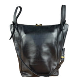 Balenciaga Black Leather Kendall Bucket Bag