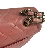 Chanel Pink Quilted Lambskin Timeless Chain Shoulder Bag 2010
