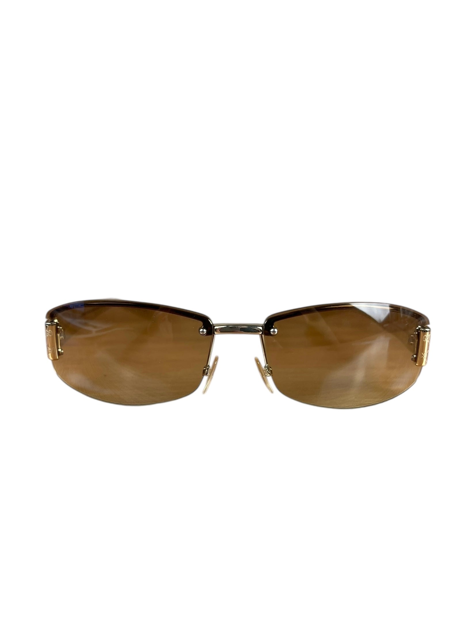 Gucci Vintage GG Web Tinted Sunglasses