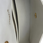 Chanel White Lambskin Diana Bijoux Flap 1992