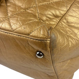 Chanel Gold Quilted Lambskin Lady Braid Flap Bag 2005