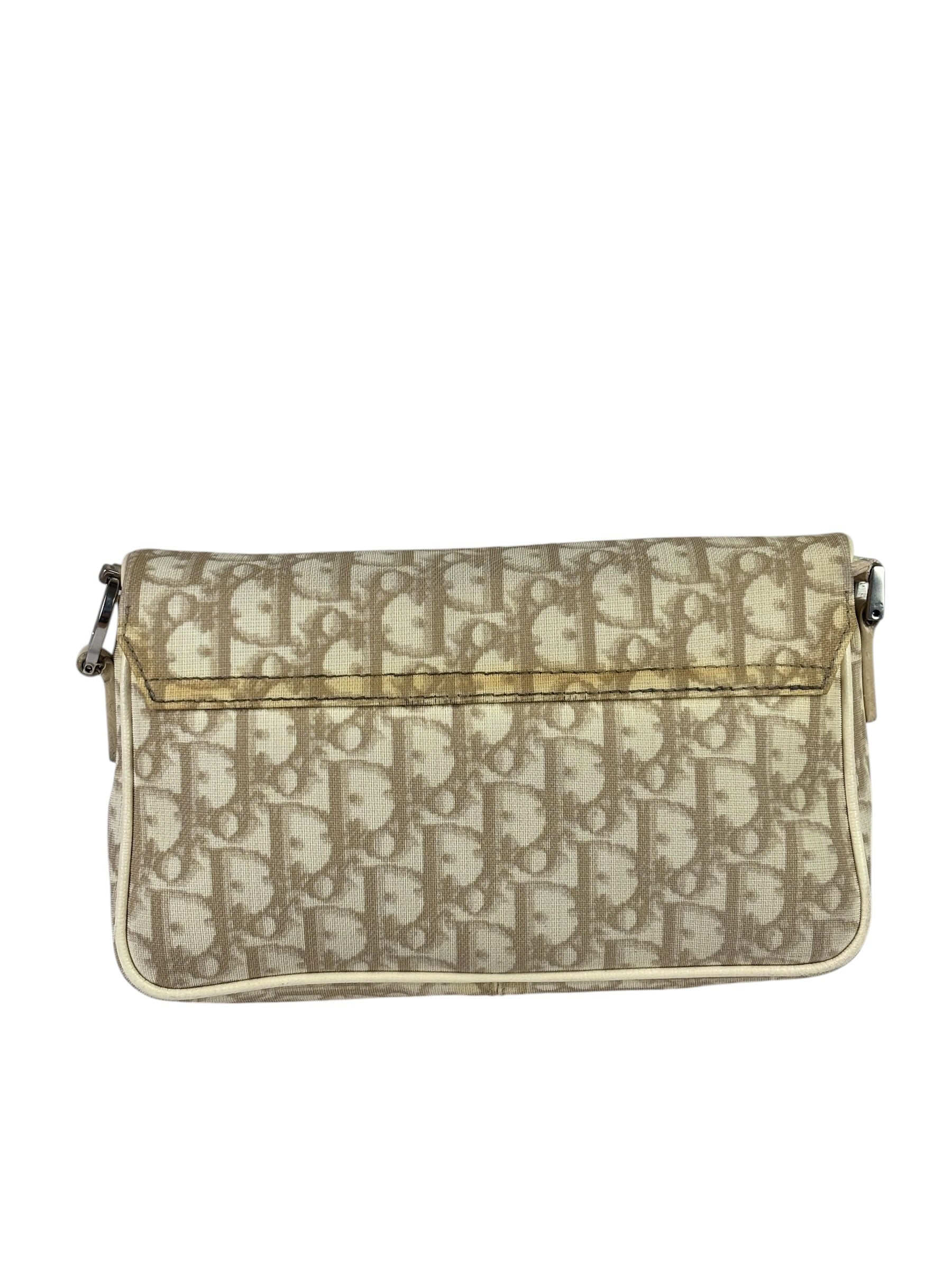 Christian Dior Trotter Flower Embroidered Flap Crossbody