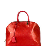 Louis Vuitton Apple Red Vernis Alma Handbag GM