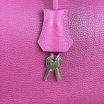 Hermes 2013 Plum Clemence Leather Palladium Birkin 35