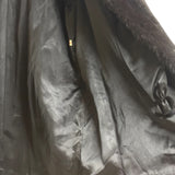 Vintage Black Mink Fur Coat