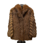 Malvoisie Vintage Brown Fur Coat