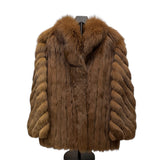 Malvoisie Vintage Brown Fur Coat