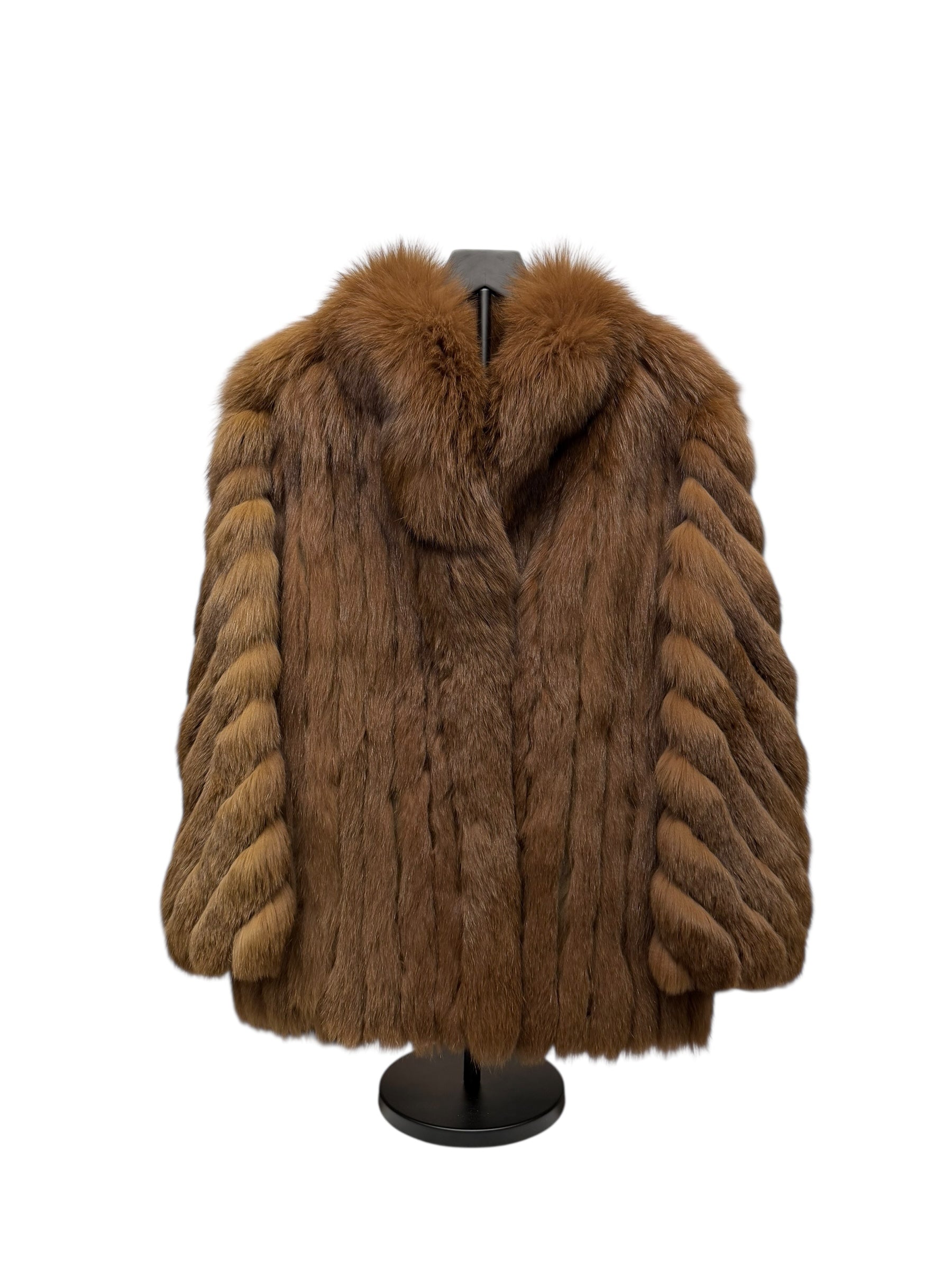 Malvoisie Vintage Brown Fur Coat