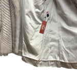 Vintage Grey Mink Chevron Fur Coat