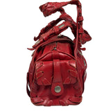 Chloe Red Leather Silverado Shoulder Bag