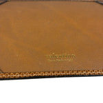 Valentino Brown Tan Leather Flat Pouch