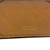 Valentino Brown Tan Leather Flat Pouch