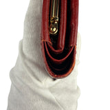 Givenchy Vintage Red Leather Trifold Wallet