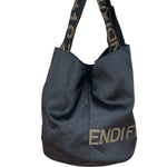 Fendi Black Nylon Tote Bag