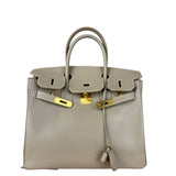 Hermes Birkin 30 Argile Box Brushed Gold 2003